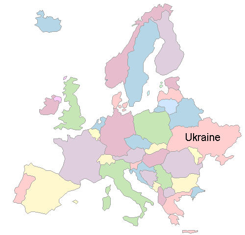 Ukraine map Ukrainian