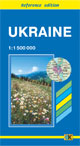 Map of Ukraine - Folded Reference Map